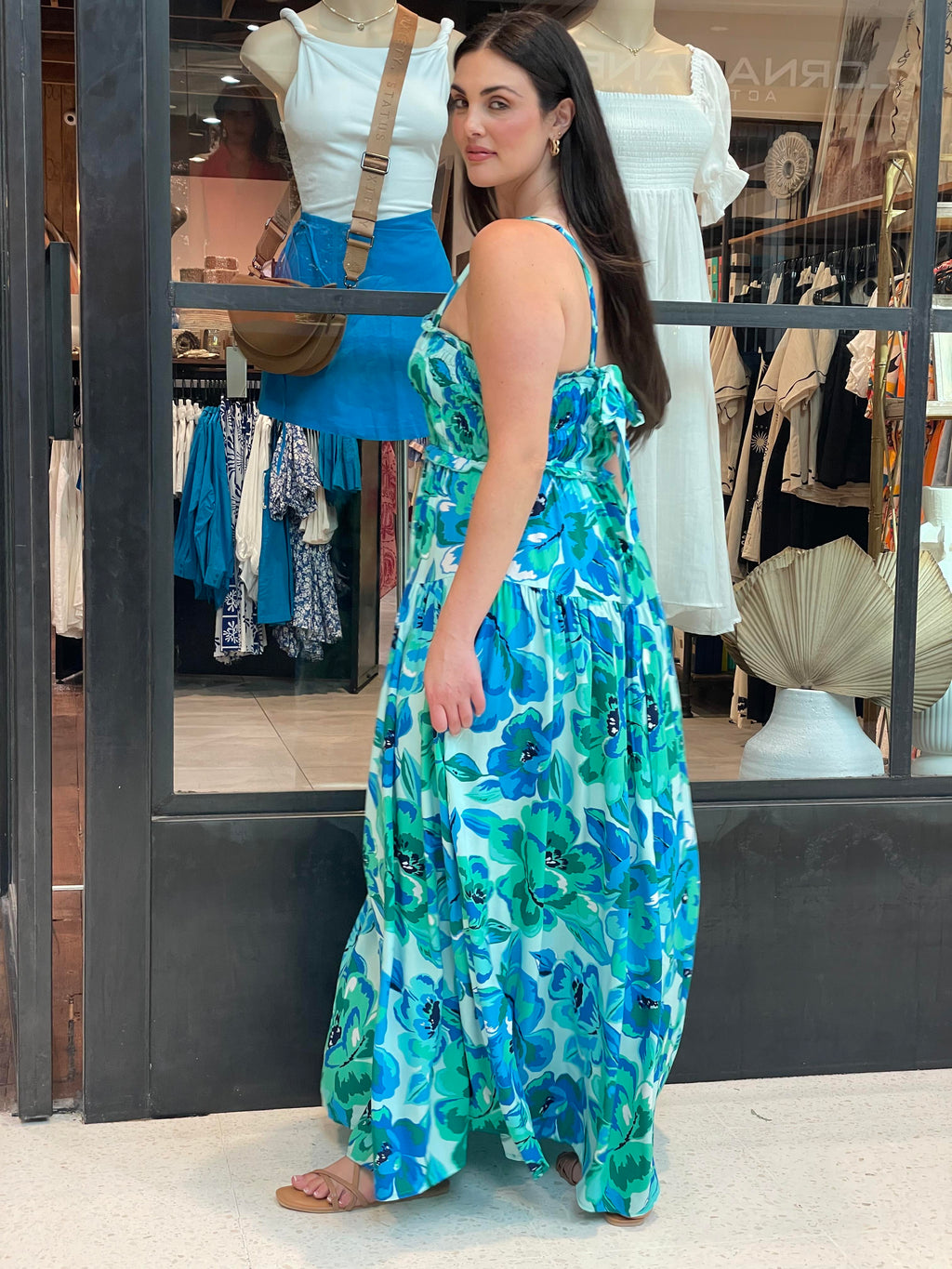 Floral Dress - Blue